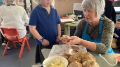 Soda Bread cooking