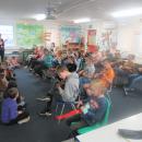 children playing ukuleles